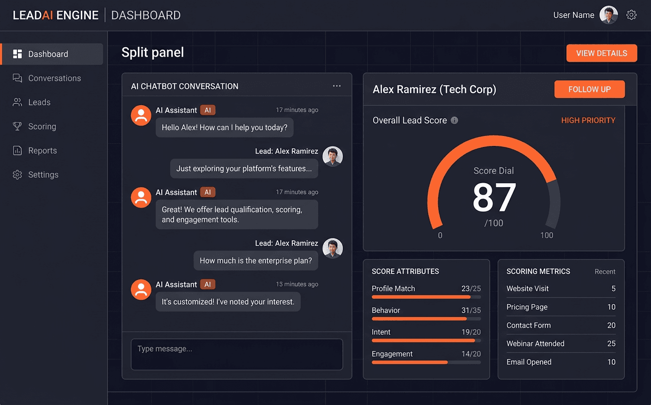Chatbot and Scoring Engine
